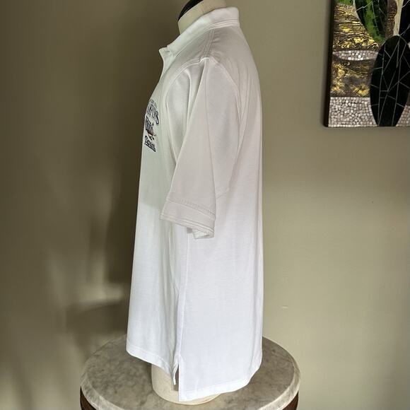 NFL Patriots Super Bowl XXXVIII 2001 Champions Polo Shirt, Men L,white Lee, New - Picture 9 of 16